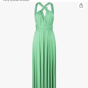 Multi Way Dress for Special Occasions Long Mint Green Color